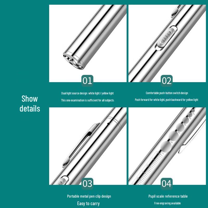 SHENYU Medical Examination Penlight with Dual Light
