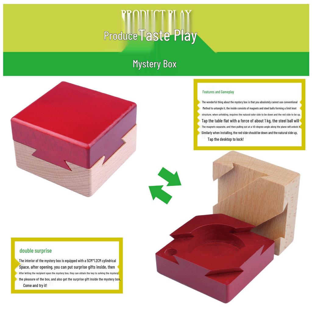 Mystery Treasure Lock Box: Educational Kongming Disassembly Puzzle Toy, Perfect Student Gift