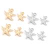 50pcs/lot CCB Starfish Charms Marine Animal Pendants For Jewelry Making DIY Bracelet Necklace Pendant Keychain Accessories