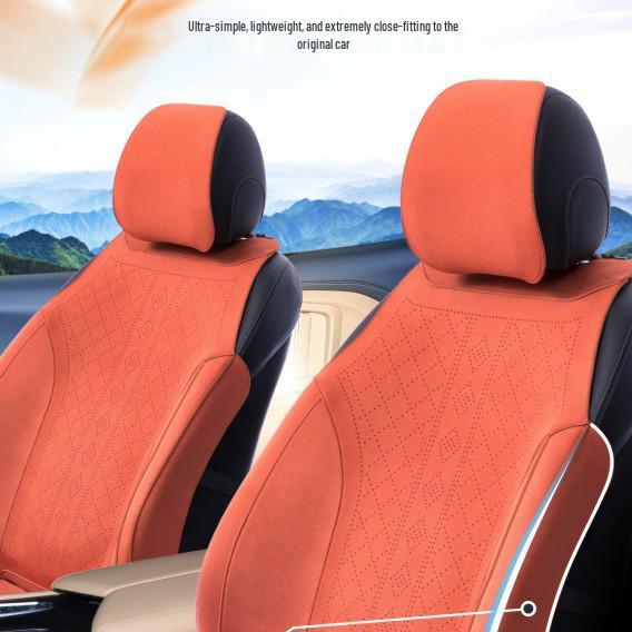 Breathable, Odorless Odetta Fabric Car Seat Cushion – Universal Fit for 5-Seaters, All-Season