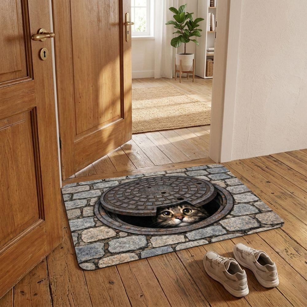 Water-absorbing Optical Illusion Doormat Non-slip Bedroom Door Rug Bathroom Carpet  Home Decor