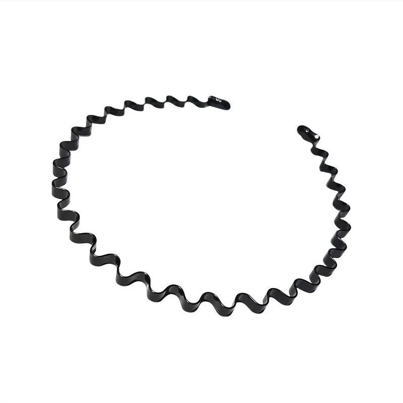 1-3Pcs Invisible Black Iron Metal Headband for Women Men Unisex Long Hair Sport Face Washing Wave Hairbands Hair Accessories New