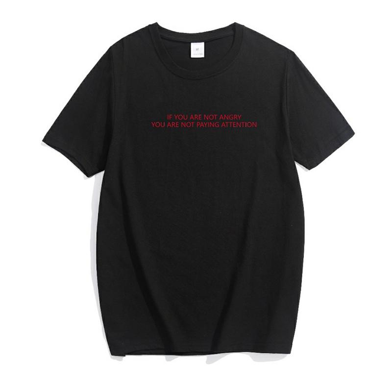 Buy If You Are Not Angry You Do Not Pay Attention Women's Cotton Casual ...