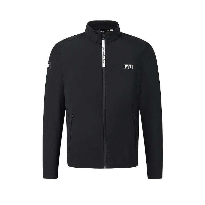 FILA Golf Series Simple Stylish Sports Casual Comfortable Versatile Woven Jacket Men jackets Deep-Black A11M615705FBK