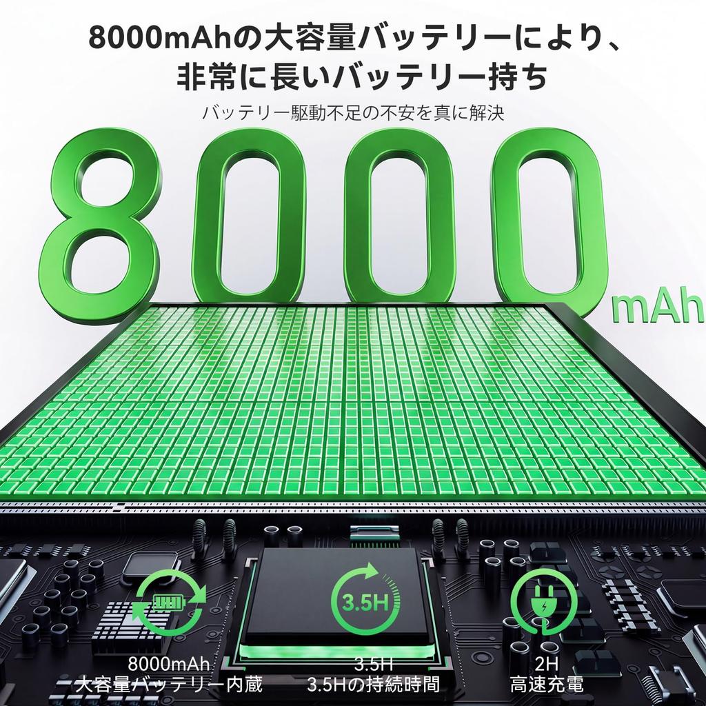 Vimonic 15.6-inch Wireless Mobile Monitor with Built-in 8000mAh Battery, 1080P, Portable, Freestanding, IPS LCD Panel, Non-Glare