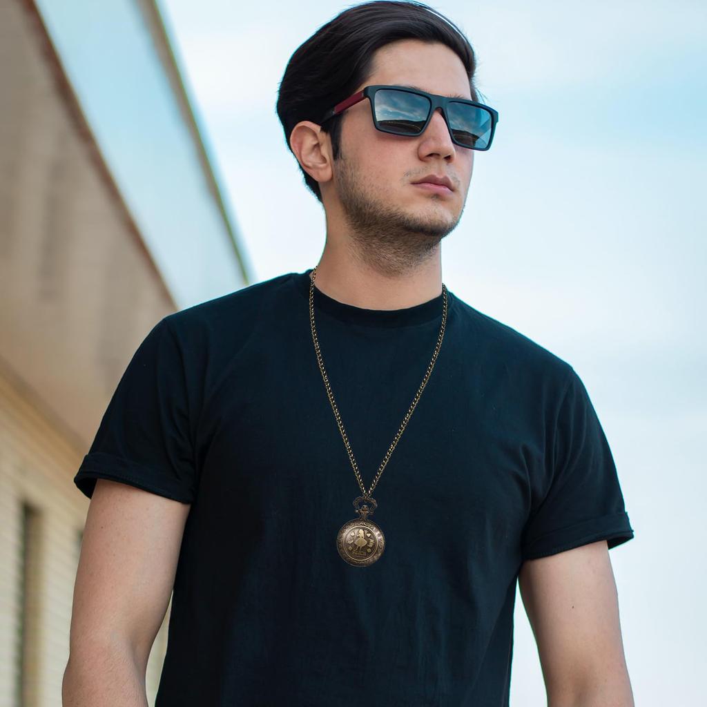 Cute Alice In Wonderland Antique Pocket Analog Pendant Sweater Chain Christmas Gift Watch Watch, Waterproof, Retro, Necklace, - Birthday,