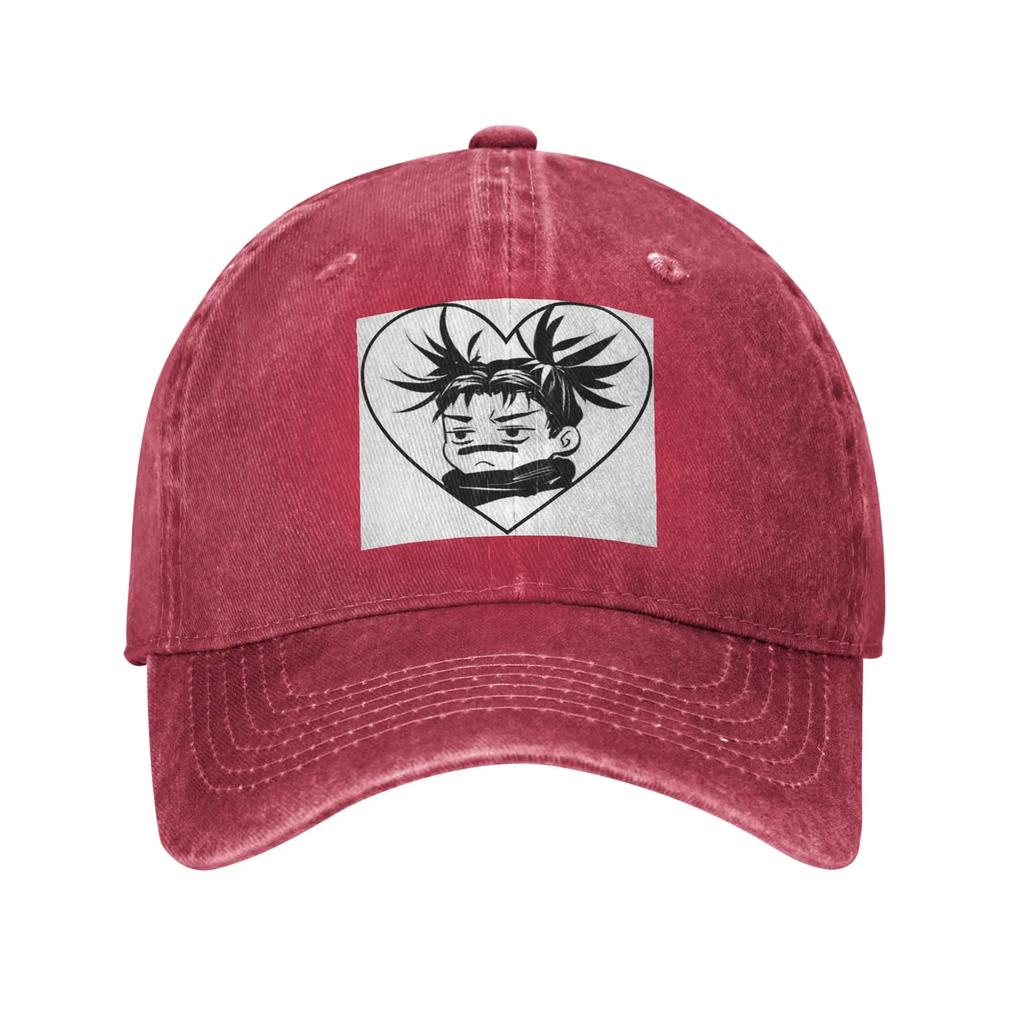Cappellino in tessuto denim con motivo Jujutsu Kaisen Choso JJk cappellini da baseball casual cappello regolabile cappelli da