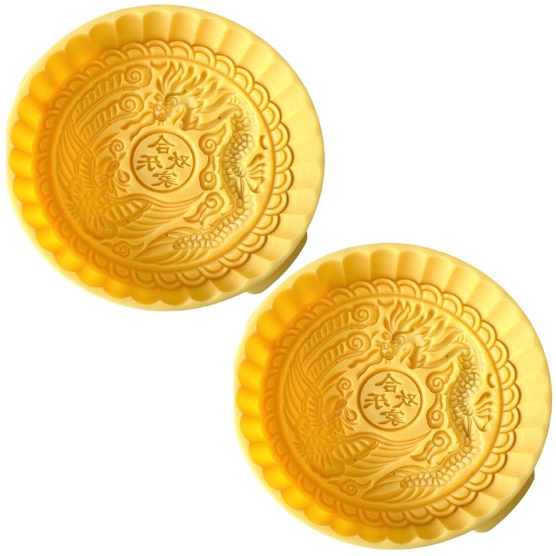 2Pcs Traditional Pattern Cookie Stamps Biscuit Press Mold Dessert Cutter Hand Press Pastry Mold Cake Decorating Tool