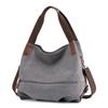 Fashiable and Trendy Portable Crossbody Bag Canvas Color Ctrast Casual Women's Large Capacity Tote Bag