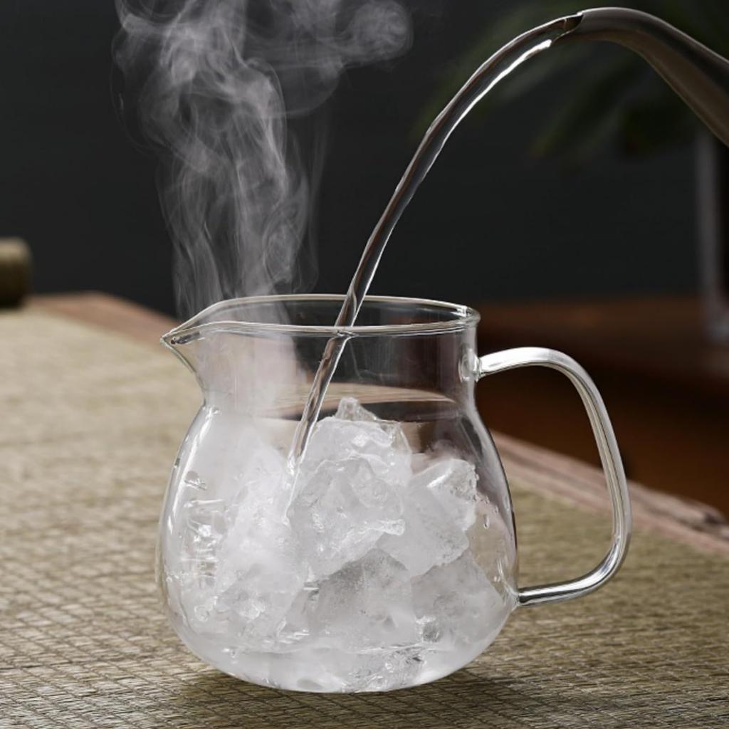 OULOVECO Teapot & Mugs (2 or 4-Piece Set), Heat-Resistant Glass with Strainer, Dishwasher Safe, Stylish, Simple, Nordic Gift, Pitcher, Water Jug,