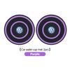 2PCS Car Coaster Water Cup Bottle Holder Anti-slip Pad Mat For Volkswagen VW Scirocco Jetta Beetle Golf 4 5 6 Passat Polo B5KD2