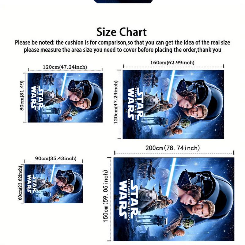 Stylish Star Wars Pattern Carpet - Non-slip Kitchen and Outdoor Carpet, Home and Bedroom Decoration Items, Birthday Gift