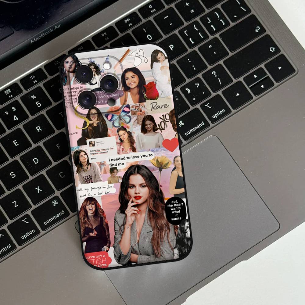 Selena Gomez Phone Case For IPhone 17 16 15 14 13 12 11 X XR XS Plus Pro Max Mini Soft Black Cover