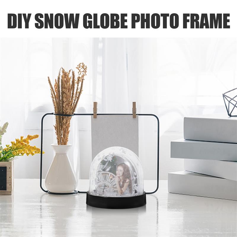 Photo Snow Globe Diy With Sublimation Blank Paper Picture Snow Globe Photo Frame Holiday Birthday Gift Handmade DIY Material