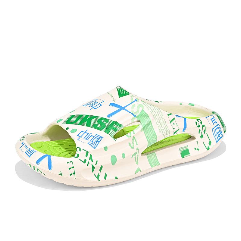

Men s slippers for stepping on shit summer wear outdoor dual-purpose home non-slip soft bottom outdoor couple thick bottom women s cool slippers 45