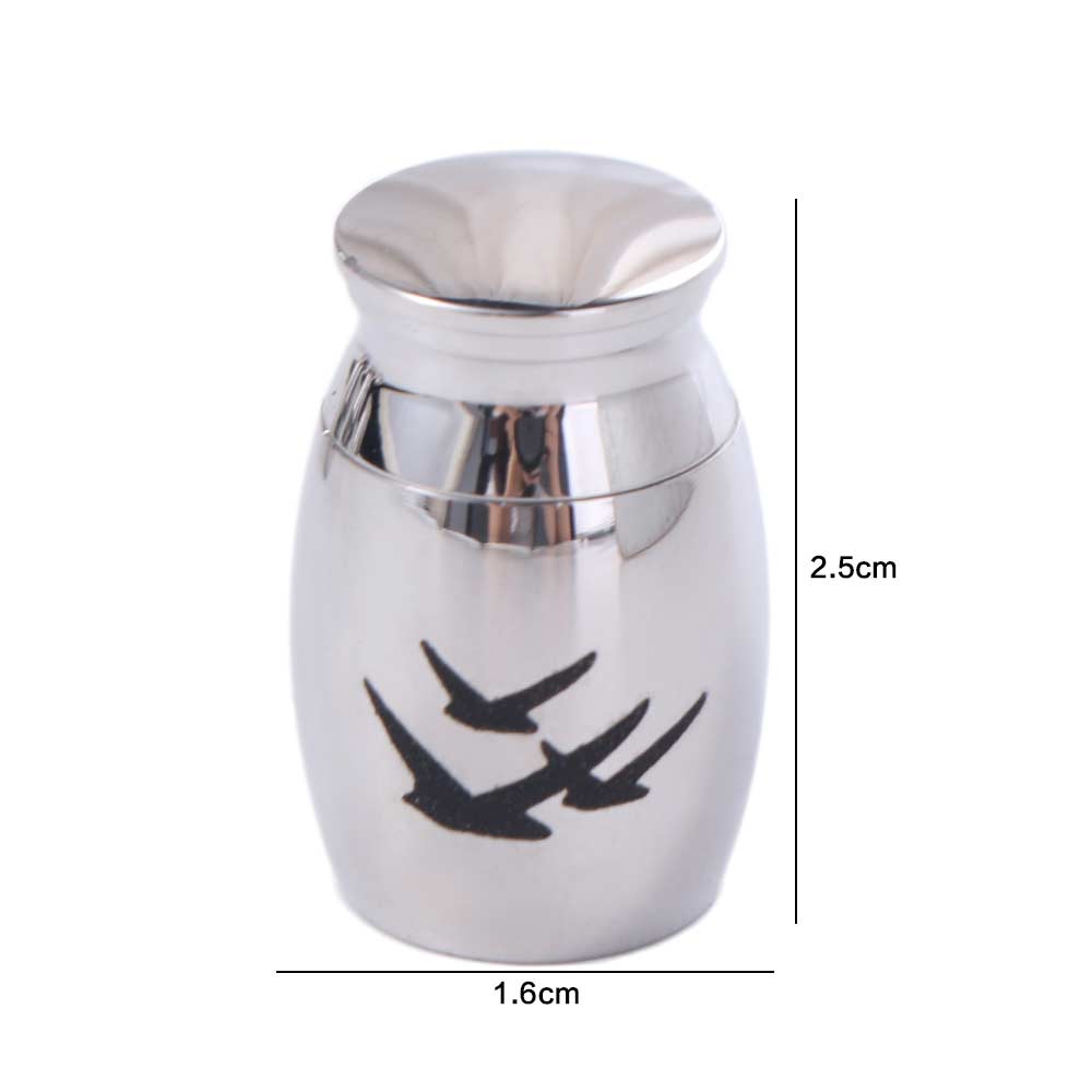 Aluminum Zinc Zinc Alloy Dog Cat Memorial Urn Mini Pet Cremation Urn  For Pets Small Animals Ashes