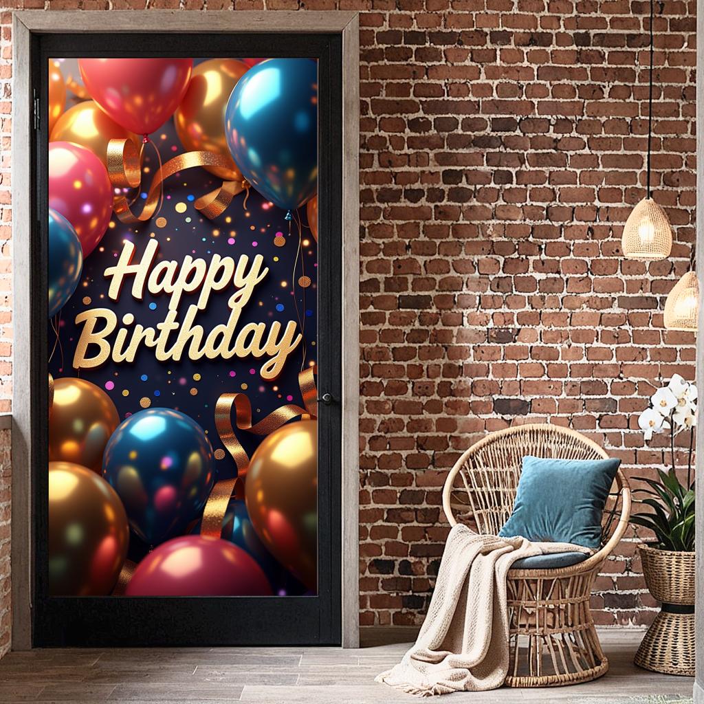 Wall Hanging Photobooth Background Birthday Banner Festive Sign For Indoor Use Outdoor Use Event Decoration