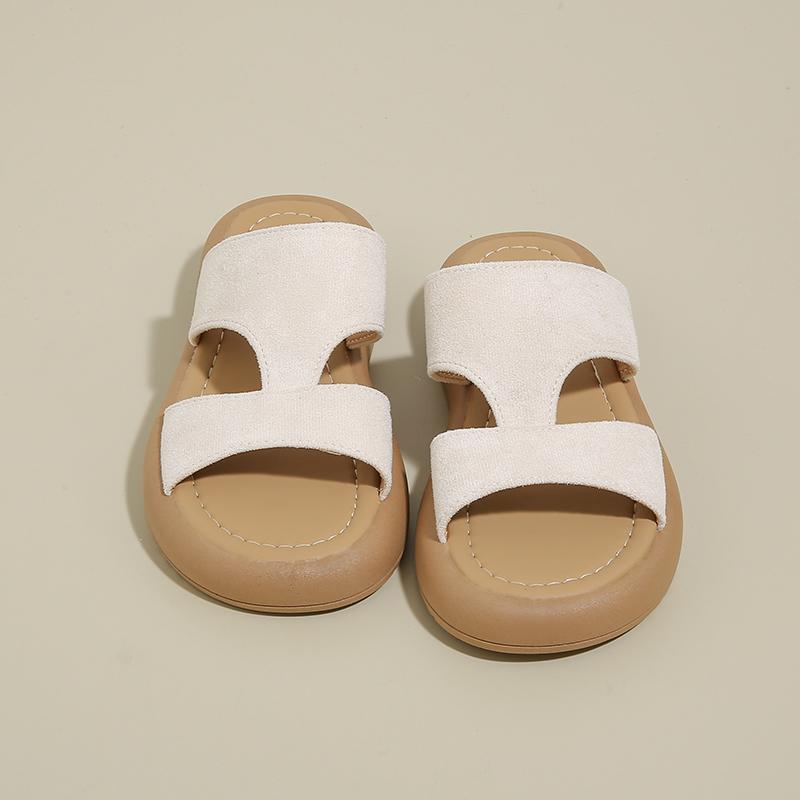 Flat Bottom Slippers for Women's New Summer Outerwear Fashion, Anti Slip Soft Sole Thick Sole Women's Shoes