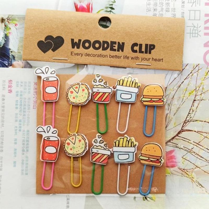 Ice Cream Flower Shop Card Flower Art Hanging Photo Home Small Wooden Clip