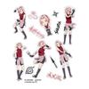 Naruto Akatsuki & Kakashi Waterproof Reusable Stickers - Genuine Merchandise