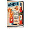Vintage Metal Tin Sign Aperol Spritz Cocktail Recipe Wall Decor for Bar Kitchen Cafe
