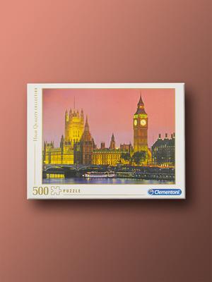 Sunset Over London Big Ben 500-Piece Clementoni Jigsaw Puzzle