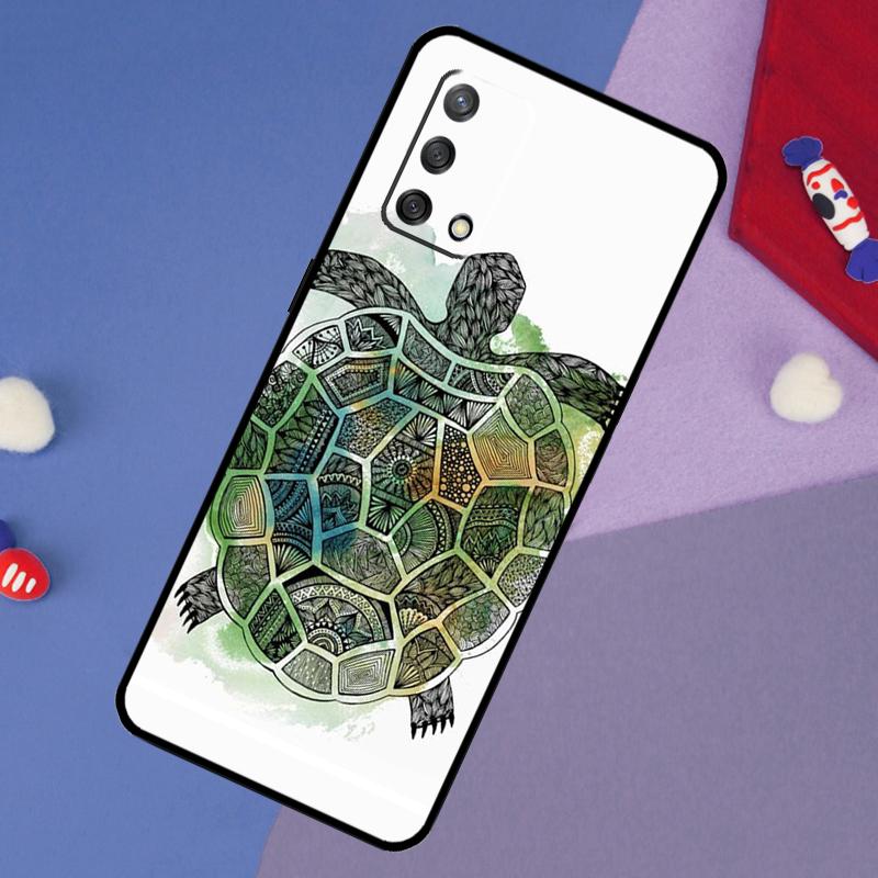 Sea Turtle Case For OPPO A57S A54S A96 A76 A16 A5 A9 A53 A15 A17 A18 A58 A78 A98 A52 A72 A54 A74 A94