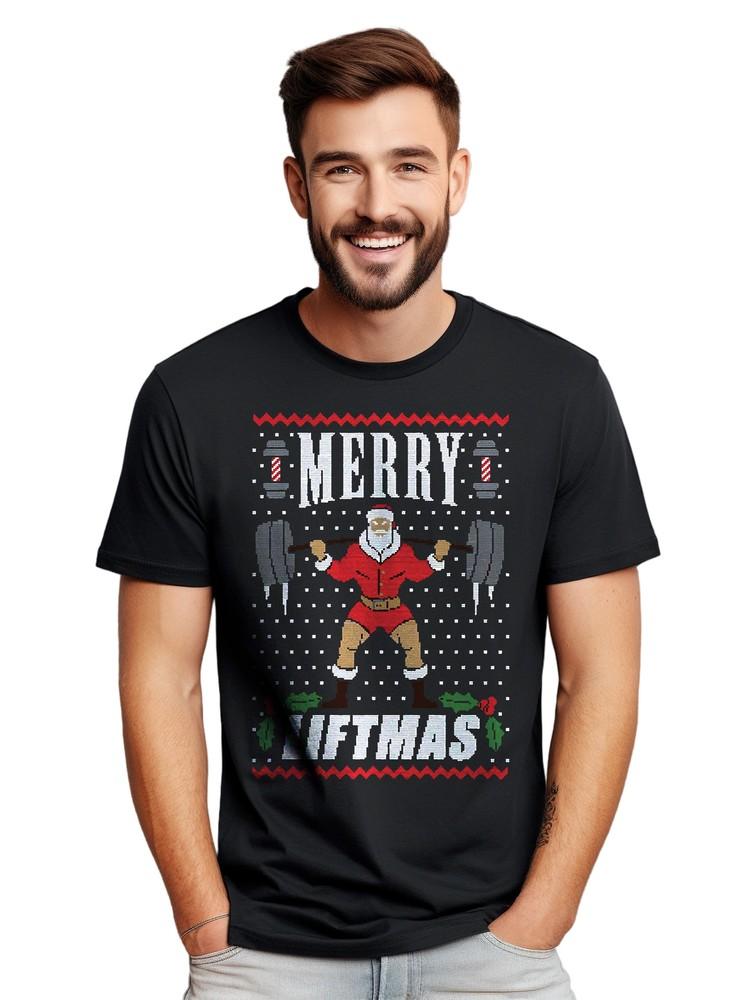 Merry Liftmas t-shirt - Funny and Santa Strong! 100% cotton, Funny t-shirt, Unis