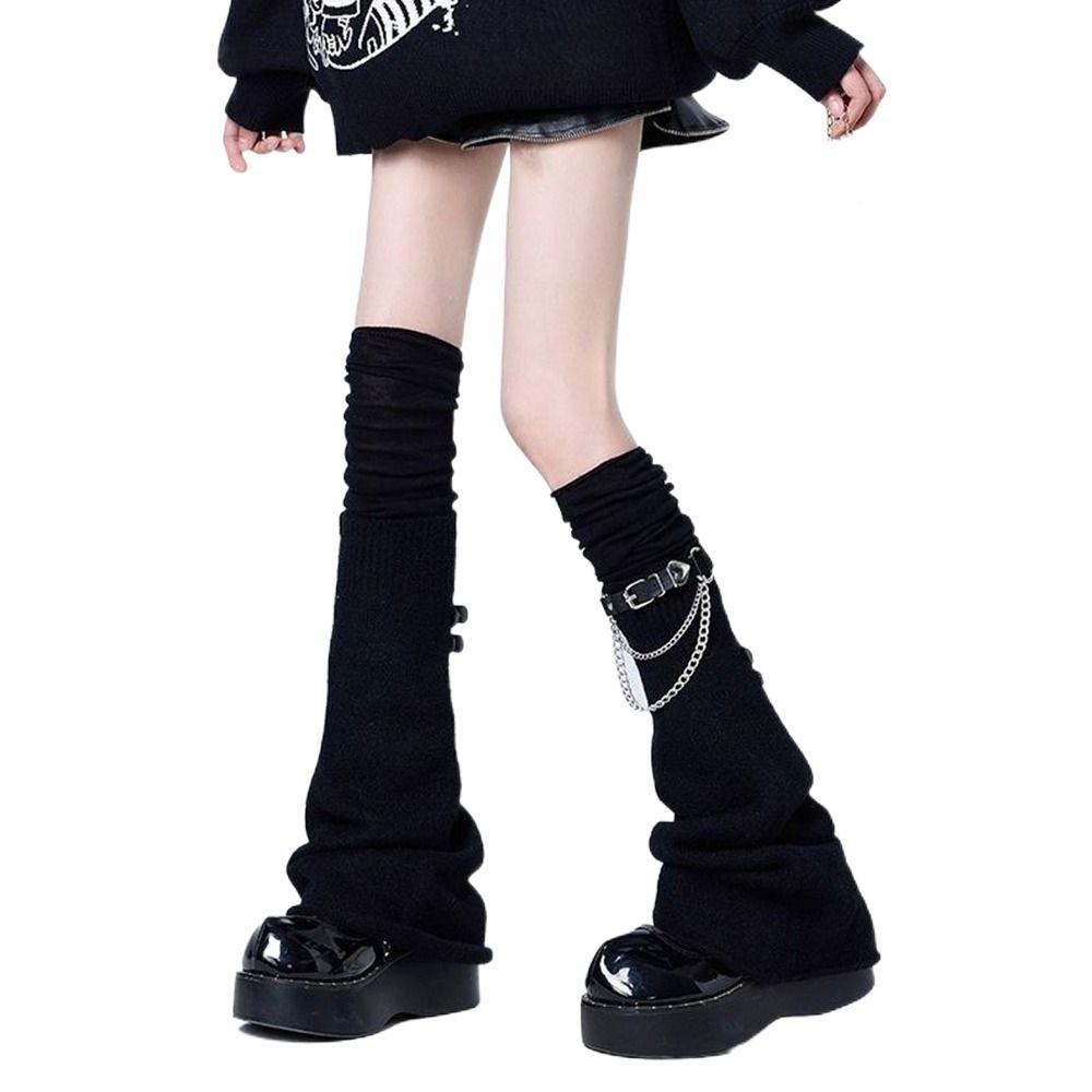 Flare Design Lace Leg Warmer Lace Trim Thigh High Socks New Y2k Socks  Japanese Style