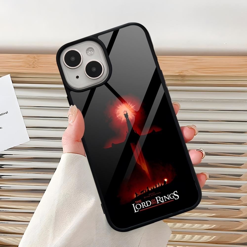 The L-Lord Of The R-Rings Phone Case For Iphone 16 Pro 15 Pro Max 14 12 11 13 Mini 8 7 Plus X Xs XR PC+TPU Design Cover