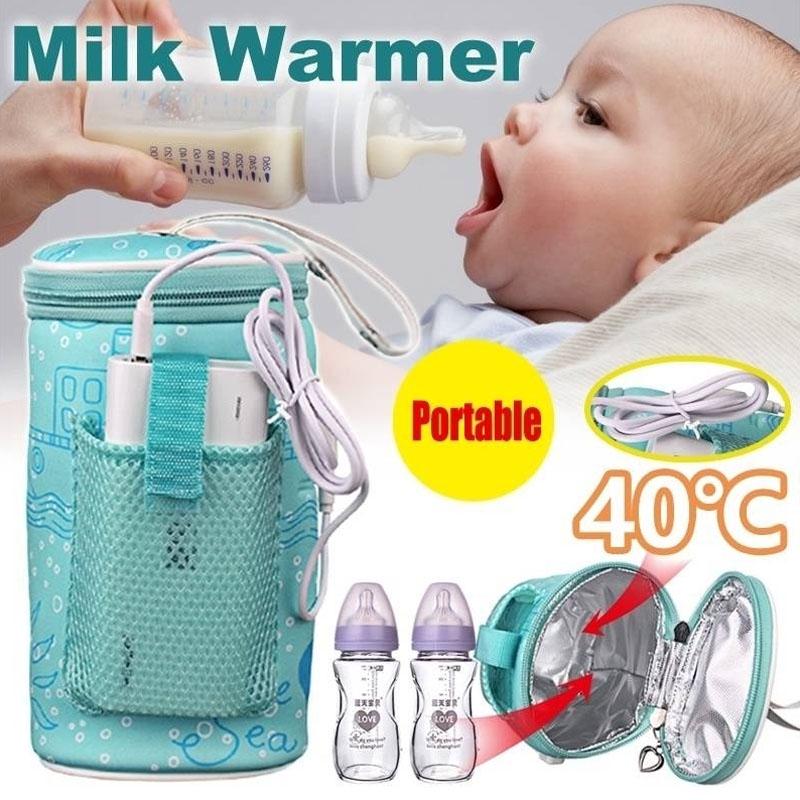 Car Portable USB Heating Intelligent Warm Milk Tool Baby Outdoor Bottle Thermostat Bag