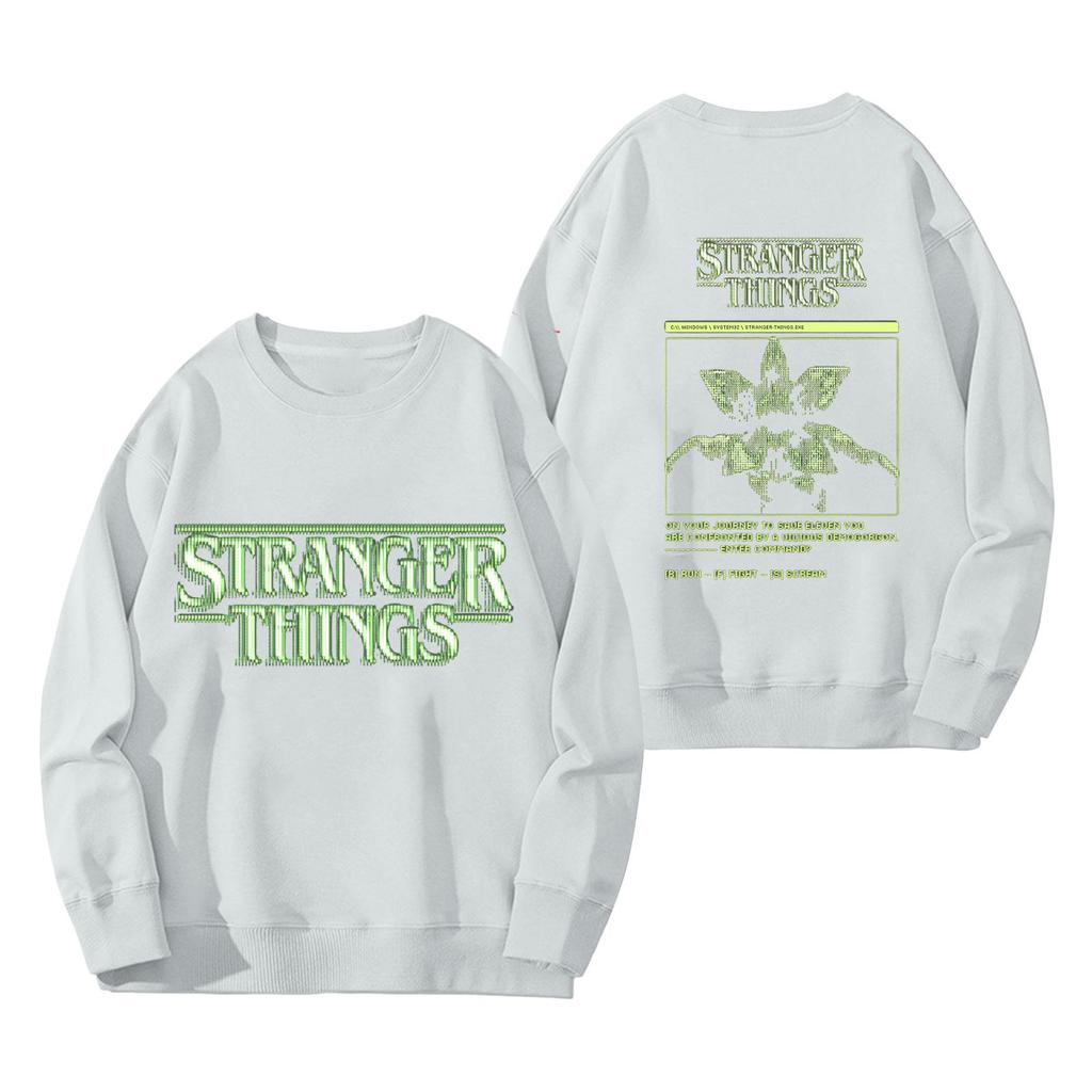 Dámská módní a ležérní mikina s dlouhým rukávem, kulatým výstřihem a potiskem