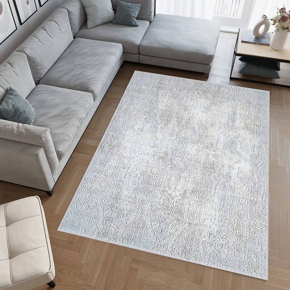 

Моющийся ковер с принтом Rovigo Home RVG1951-SM493 50x80 серый