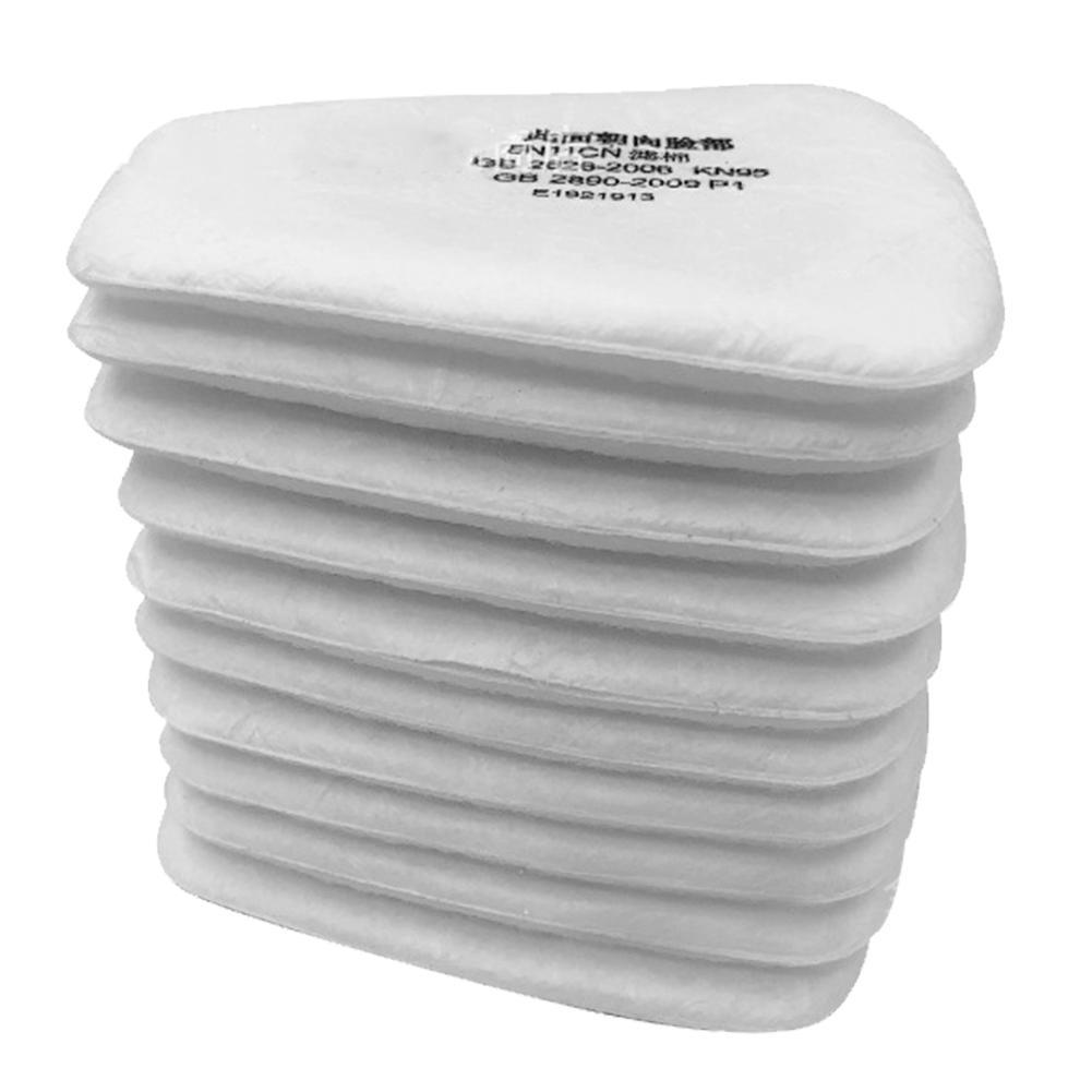 10Pcs / Bag 5N11Cn Dustproof Filter Cotton For 6200 7502 6800 Face