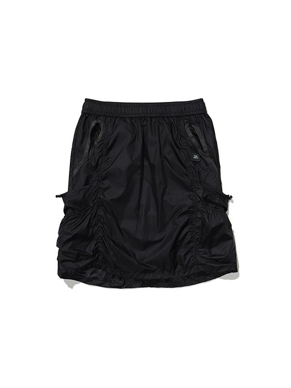Bbc Earth W Shirred Cargo Midi Skirt_Black