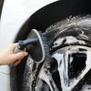 Crevice Cleaning Tire Scrub Kit TPR Handle Tire Scrub Kit Vehicle Detailing Cleaner Tool Convenient Hanging Eyelet Design