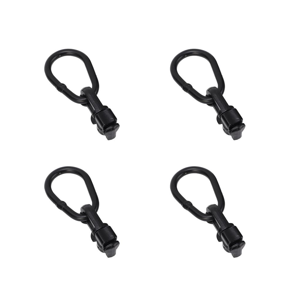 4 Peças L Track Encaixe de Amarração com Pino Duplo Aço Carbono Controle Seguro de Carga para Caçamba de Caminhão Trailer Pickup RV ATV Preto
