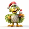 1/4Pcs Christmas Tree Decoration Cartoon Green Elf Hanging Ornaments Acrylic Flat Pendant Xmas Tree Accessories for Holiday Home Car Decor