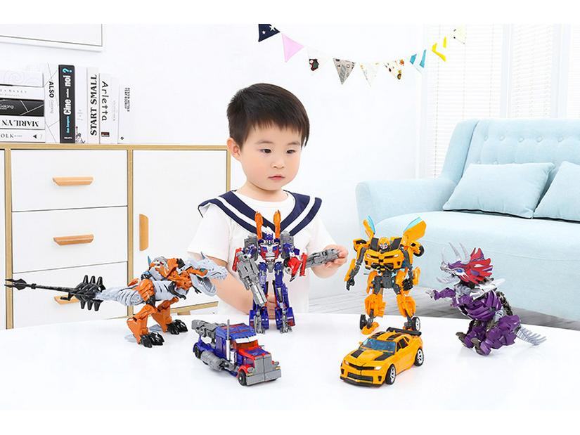 Authentic Alloy Bumblebee & Grimlock Transformer Action Figure for Kids