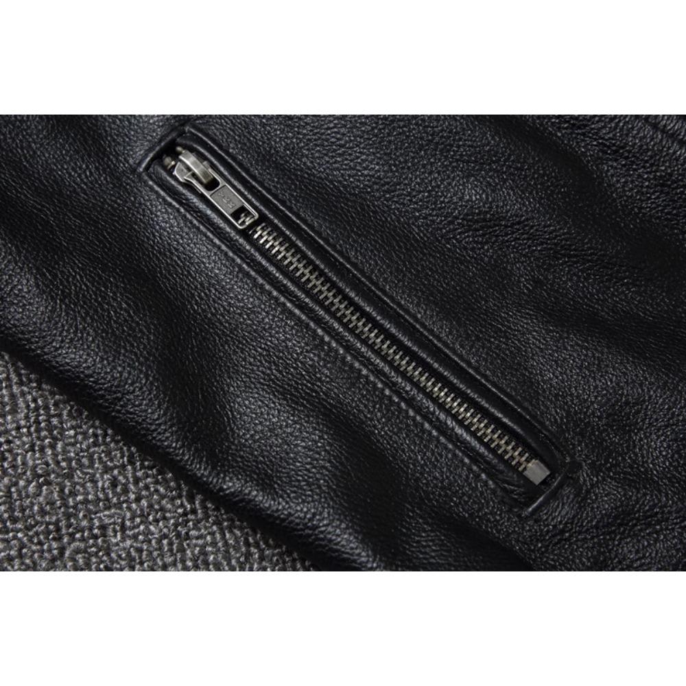 Chinesische Größe Echtes Kuh Leder Weste Gürtel Motorrad Weste Für Männer Biker Weste Slim Fit Rindsleder Leder Jacken Ärmellose Frühling Herbst