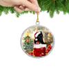 Cartoon Christmas Black Car Keychain Vibrant Black Cat Christmas Ornaments  Rearview Mirror