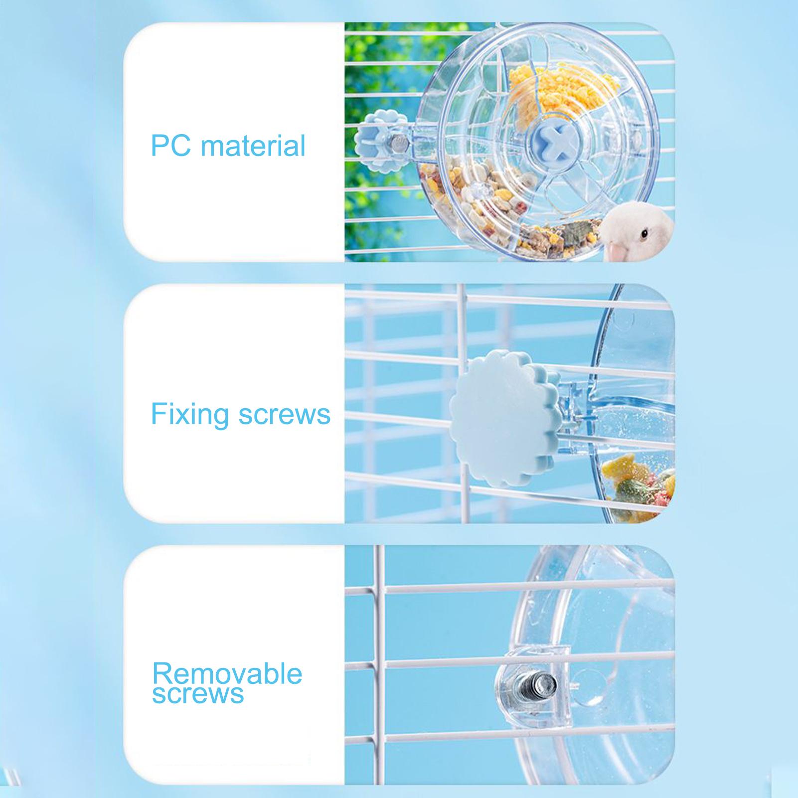 Foraging Wheel Food Rotate Training Toy Foraging Wheel Feeder Training For Birds Parrot Budgies Cockatoos Reduce Boredom Cage
