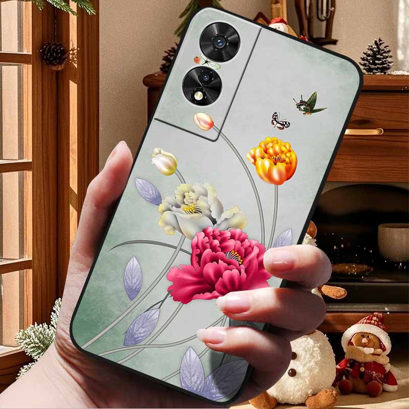 For TCL 505 Case Soft TPU Silicone Back Cover for TCL 505 Phone Case Lovely Painted Cat Etui Coque Funda for TCL505 Shell Cool