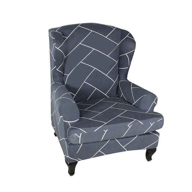 

Эластичный чехол на кресло с наклонной спинкой и принтом, чехол на стул King Back, эластичный чехол De Sillon, чехол на спинку с задней спинкой