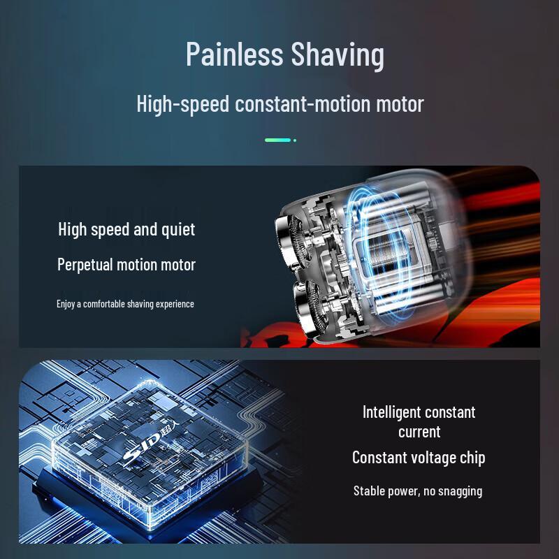 SID RS218 Mini Portable Electric Shaver CN plug (adapter included)