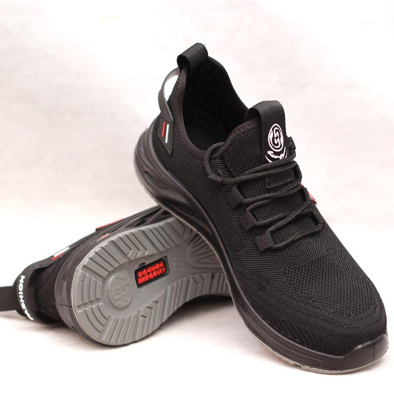 

Обувь для страхования труда, сплошная подошва, дышащая пластиковая стальная сумка, противоударные и противопрокольные, изолирующие мужские рабочие туфли 35