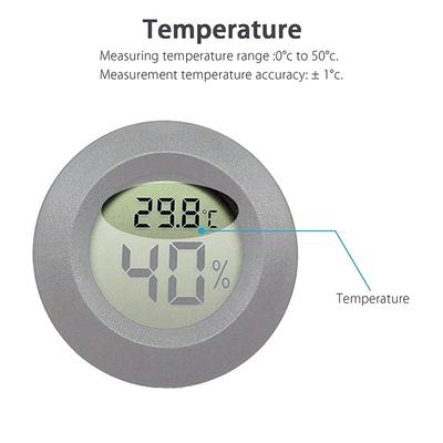 5/1 ks Mini vlhkoměr teploměr Fahrenheita nebo Celsia Digitální LCD monitor Vnitřní místnost Kulatý vlhkostní teplotní měřič