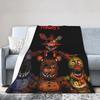 Super Soft FNAF At Freddys Throw Blanket Premium Fleece Flannel Lightweight  Bed Blanket Cozy Plush Blankets All Season Use