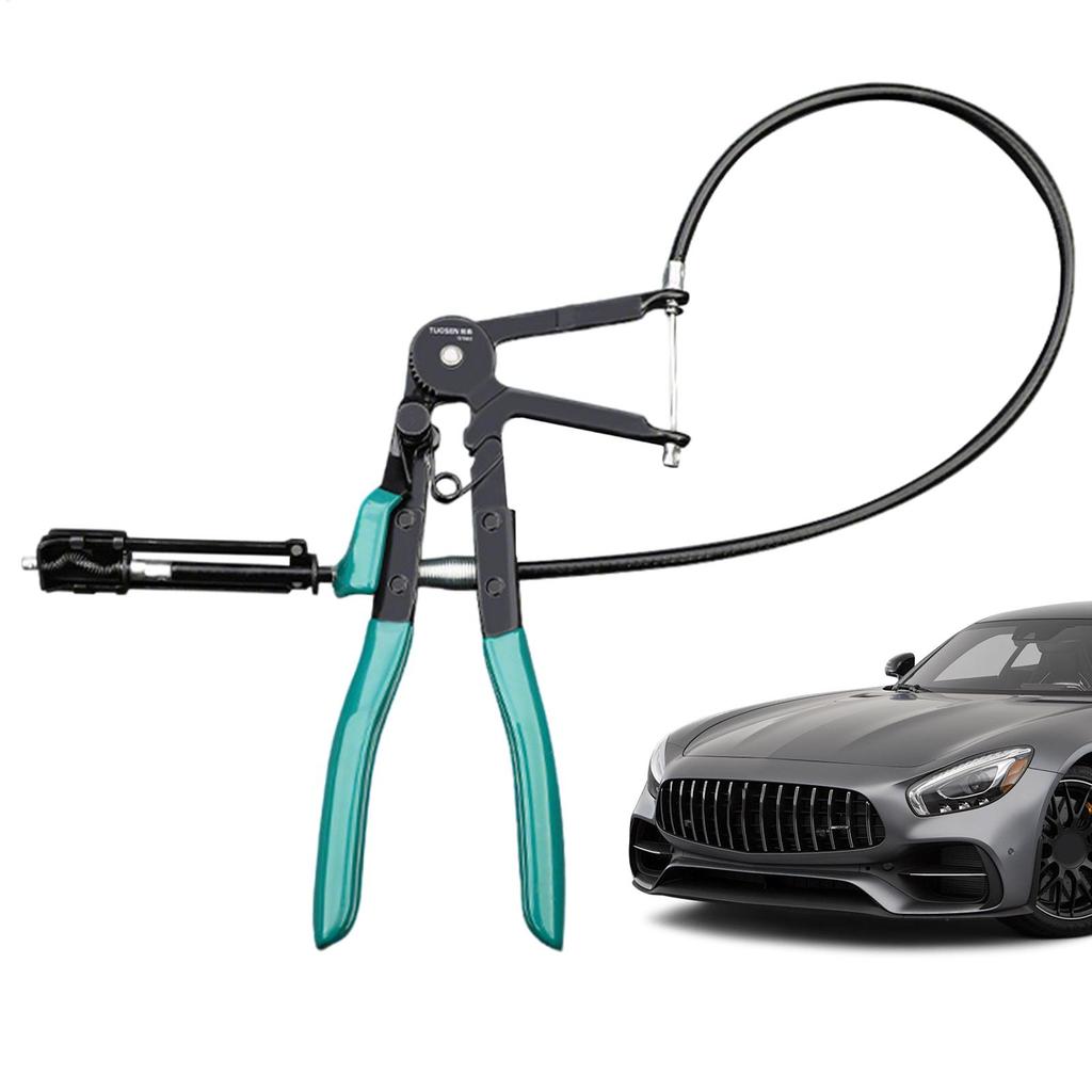 Automotive Fuel and Coolant Hose Clamp Removal Tool, Long-handled Spring-loaded Hose Clamp Remover, Suitable for Automotive Cool