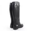 Excellent LOUIS VUITTON Knee-high boots LV logo leather black leather Women 36 Used